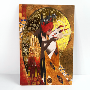 Folha De Ouro De Alta Qualidade Personalizada Arte Imprime Papel Digital Cartaz Animação Personagem Anime Artes Obra O Beijo Decoração Da Parede Cartazes - Product Image 6