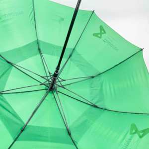 Parapluie droit de luxe en fibre de verre de haute qualité, résistant au vent fort, avec impression personnalisée - Product Image 4