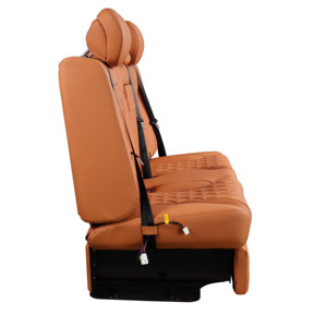 Asiento aerodinámico personalizado de fábrica de China, asiento de Banco de lujo para Benz <span class=keywords><strong>Vito</strong></span> V Class Sprinter Auto trasero de tres asientos <span class=keywords><strong>Camper</strong></span> Van sofá <span class=keywords><strong>cama</strong></span> - Product Image 2