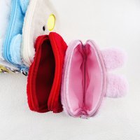Nouvelle collection 2026 : Sac à main portable en peluche Kpop, porte-monnaie, pochette de rangement zippée, trousse de maquillage et étui à crayons pour filles
