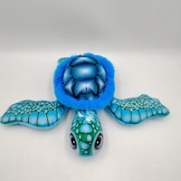 Venta al por mayor de peluche lindo de peluche realista océano tortuga Animal relleno mar Animal niños regalo de Navidad suave simulación tortuga marina