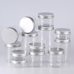 D71mm Clear PET Wide-Mouth Leak-Proof <b>Container</b> <b>Plastic</b> Screw Top <b>Lid</b> for Cream Liquid Soap Personal Care Loose Powder Model - Product Image 2