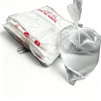 Sac d'eau en plastique HDPE personnalisé OEM avec soufflet inférieur, pochette transparente pour eau potable, sachet film de qualité alimentaire pour liquides et ustensiles de cuisine
