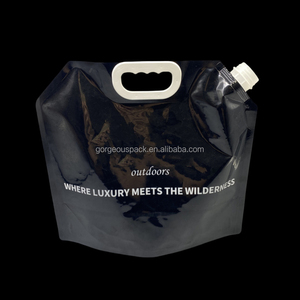 Bolsa de succión personalizada Doypack de 2l 3l de gran capacidad con boquilla y asa, bolsas con boquilla vertical para envasado de agua para cristales de coche - Product Image 5