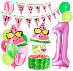 Decorazioni per il primo <span class=keywords><strong>compleanno</strong></span> per ragazze Banner di buon <span class=keywords><strong>compleanno</strong></span> One in A melone Cake Topper anguria <span class=keywords><strong>1</strong></span> ° <span class=keywords><strong>compleanno</strong></span> Party <span class=keywords><strong>Set</strong></span> - Product Image 1