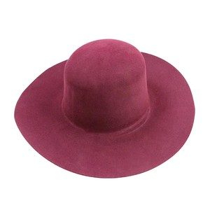 VW085 nuova moda 100% cappello in pelliccia di coniglio corpo 180 grammo rigidità a tesa larga - Product Image 6