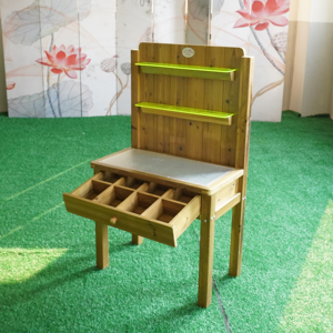 Jouets Montessori modernes en bois Ensemble de jeux de plein air pour enfants d'âge préscolaire Espace artistique Mobilier d'extérieur pour chambre à coucher et <span class=keywords><strong>maternelle</strong></span> - Product Image 5