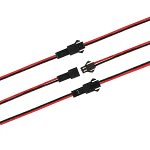 Адаптируемые под требования заказчика 2 pin / 3pin / 4pin / 5 pin Мужской и женский JST SM разъемом комплект на возраст 2, 3, 4, 5 штифтов проволочный кабель Соединительный разъем для светодиодные ленты
