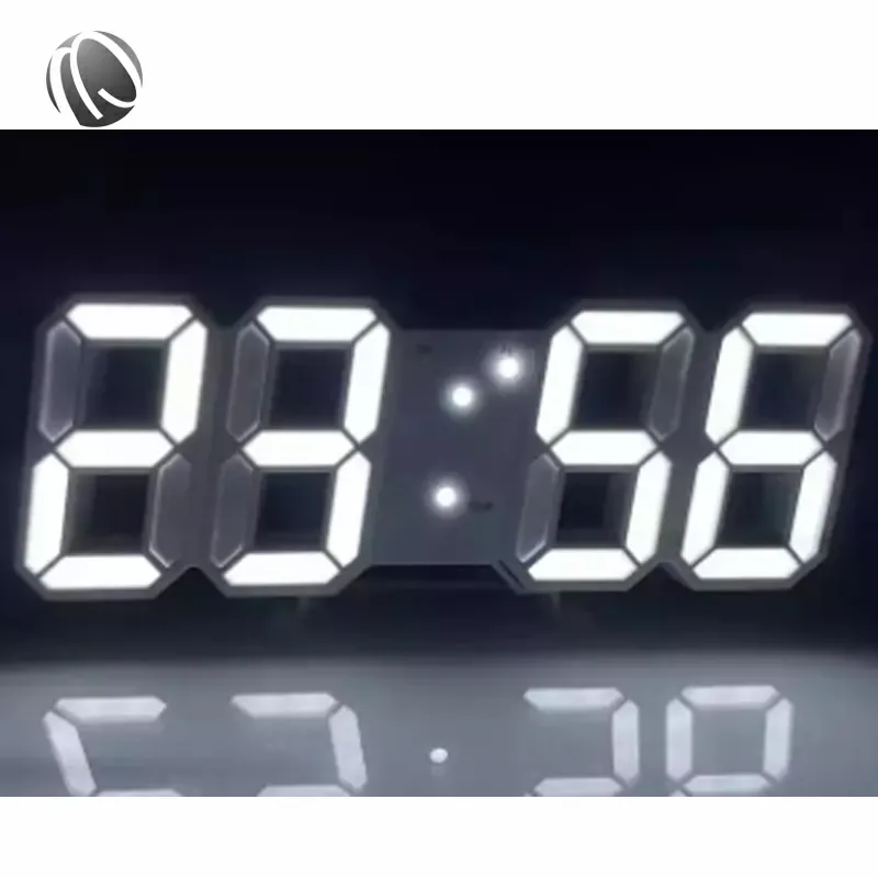3D led 시계 시계 스누즈 기능 테이블 led 시계 달력 온도계 디스플레이 사무실 전자 시계 디지털 시계
