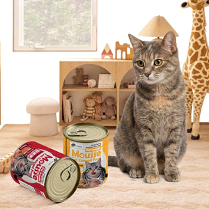 Alimento Húmedo para Gatos en Mousse Sin Granos, Pedidos al por Mayor OEM ODM, 85G 170G 375G, Pollo, Atún, Salmón, Comida Enlatada para Mascotas - Product Image 1