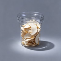Bocaux transparents en PET de qualité alimentaire avec couvercle à vis pour noix, thé aux fleurs, stockage alimentaire