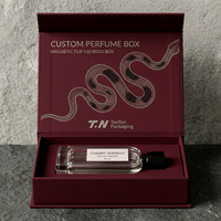 Boîte cadeau personnalisée rouge pour eau de parfum et boîte magnétique pour parfum avec boîte en papier pour collection de parfums et emballage de parfum