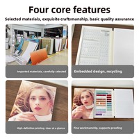 Nouveau style japonais d'art des ongles, palette de 360 couleurs, nuancier de vernis gel, carte pliable multi-styles en acrylique pour doigts, livre de présentation d'art des ongles
