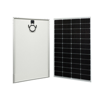 Panneau solaire PV 180W 24V Module AL-Frame Système de toit à demi-cellules en verre rigide Panneaux solaires mono Utilisation du système de toit