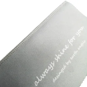 사용자 정의 로고 인쇄 4 레이어 스웨이드 보석 연마 천 도매