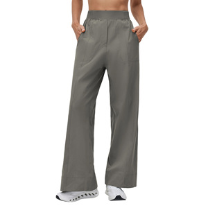 Women's High Waist Wide <b>Leg</b> Pants 90 Nylon 10 Spandex Breathable Lightweight For Fitness Outdoor Casual Wear - Product Image 2