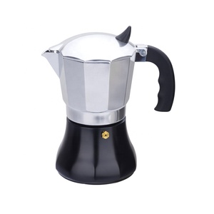 Nhôm Espresso percolator cà phê Mocha nồi Stovetop Espresso Maker Đen Moka nồi 3 tách cà phê Moka nồi - Product Image 1