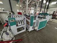 Double ligne de production à grande vitesse sac de gilet faisant la machine