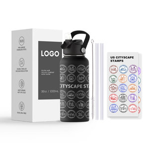 Customized National Parks <b>Double</b> <b>Wall</b> Vacuum Insulated Stainless Steel Water Bottle 32oz Leakproof Lid BPA Free Waterproof - Product Image 1