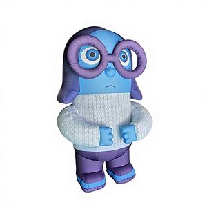 Mascota inflable gigante LED de Sadness de <span class=keywords><strong>Inside</strong></span> <span class=keywords><strong>Out</strong></span> para fiestas infantiles/eventos temáticos de películas/exhibiciones minoristas/cabinas de fotos/ventas - Product Image 6