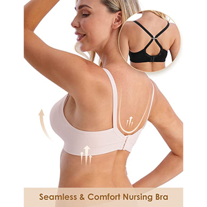 Sujetador de Maternidad y Lactancia Ajustable de Alta Calidad y Transpirable para Mujer, con Aros, Elástico en Cuatro Direcciones, Soporte para Embarazo, Tallas Grandes, de Secado Rápido - Product Image 4