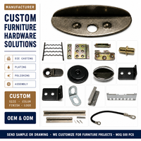 Clips de fixation pour cadres photo OEM en fer Qinggu, installation facile pour vitrines et panneaux muraux en verre