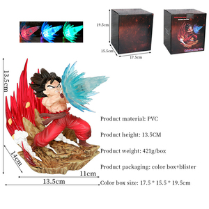 Figura de <span class=keywords><strong>Vegeta</strong></span> de Dragon Ball Z, <span class=keywords><strong>Vegeta</strong></span> IV <span class=keywords><strong>VS</strong></span> Son <span class=keywords><strong>Goku</strong></span>, Decoración Luminosa para Escritorio, Regalos, Figura de Acción de Anime, Modelo de Juguete - Product Image 2