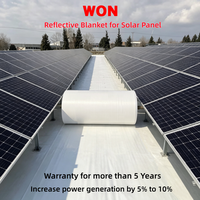 Géotextile WON pour centrale solaire, feuille réfléchissante pour panneau solaire photovoltaïque, membrane réfléchissante solaire en géotextile pour PV