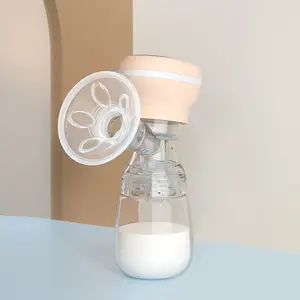 Taşınabilir elektrikli göğüs pompası, çift kullanımlı tek bebek süt pompası şarj edilebilir emzirme pompası ayarlanabilir masaj emme Lev