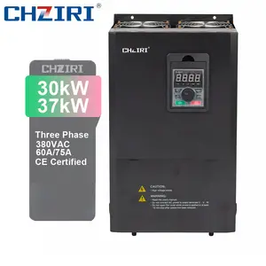 CHZIRI 30kW/37kW 380VAC 60A/75A 3phase Crushers Variable Frequency Converter Vfd Ac Inverter