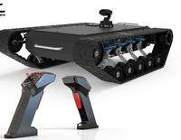 Châssis de robot tout-terrain, châssis de robot à chenilles, robot à grande vitesse 10 km/h, plateforme de robot UGV