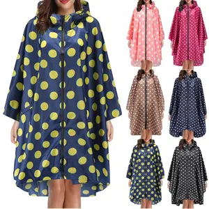 Chubasqueros estampados informales diarios, chaqueta de lluvia de moda Unisex, chubasquero con capucha para adultos y adolescentes con bolsa de embalaje del mismo estilo - Product Image 1