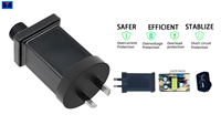 Alimentation électrique étanche IP44 haute efficacité 3W 12W 24W avec prise EU/US/AU/UK, courant continu 1,5A, pour éclairage de jardin et dispositifs à capteur