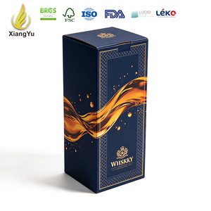 Boîte à vin individuelle Xiangyu, emballage <span class=keywords><strong>en</strong></span> carton personnalisé imprimé avec poignée pour les producteurs de vin, les vignobles, les magasins et les achats clients - Product Image 1