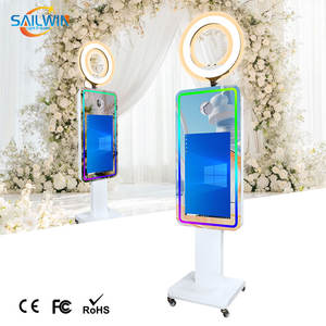 SAILWIN 21,5 Polegadas Espelho Photo Booth Casamento Tiro Selfie Photo Booth Espelho Festa Touch Screen Espelho Photo Booth - Product Image 2