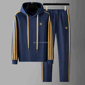 Produttore all'ingrosso nuovi set di abbigliamento da uomo autunno, felpe con cappuccio e pantaloni, set di abbigliamento sportivo da uomo Casual Assembly - Product Image 2