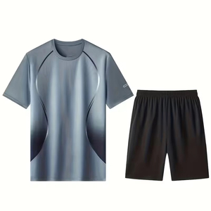 Nuevo Conjunto Deportivo de Verano para Hombre, Ecológico, Ligero, 100% Algodón, Hecho en Fábrica, Ropa Casual para Exteriores - Product Image 1