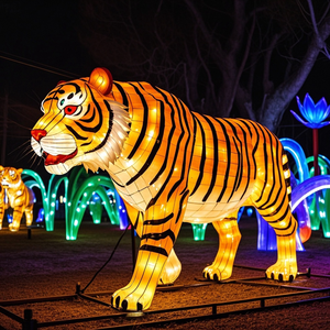 Đèn lồng hổ vẽ tay bằng lụa Trung Quốc bán chạy nhất, lễ hội Giáng sinh, diễu hành, sự kiện văn hóa, bán chạy dịp Lễ Tạ ơn, Ngày của Cha - Product Image 6