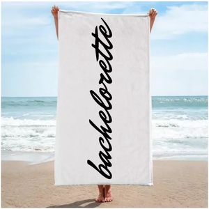 Serviettes de plage carrées en coton 100% super doux, respirantes, à séchage rapide, imprimées par sérigraphie réactive, personnalisables, vente en gros, promotionnelles - Product Image 2