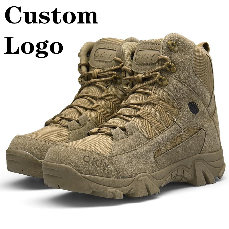 Военные тактические ботинки Moyo с боковой молнией, на шнуровке, боевые ботинки, дышащие ботинки для пустыни и походов на открытом воздухе для мужчин