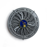Pièce de monnaie commémorative personnalisée en alliage de zinc, sérigraphiée, motif emblème d'arpenteur topographique, fabrication sur mesure, approvisionnement en gros, excellent rapport qualité-prix
