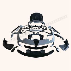 Pour Ferrari 488 GTB <span class=keywords><strong>MSR</strong></span> Style <span class=keywords><strong>Carbon</strong></span> + FRP Kits de carrosserie 35PCS FB/RB/FF/HD/KITS - Product Image 2