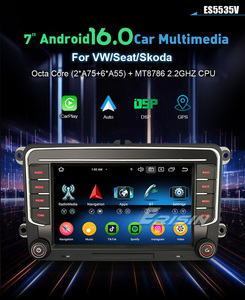 Erisin ES5535V Autoradio Android 16 con Schermo IPS 4G, DSP, RGB, BT5.0 Wireless, CarPlay, GPS per VW <span class=keywords><strong>Sharan</strong></span>, Seat, Skoda e Altre Auto - Product Image 2