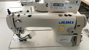 Nouvelle machine à coudre industrielle à point droit Jukis <span class=keywords><strong>DU</strong></span>-<span class=keywords><strong>1181N</strong></span>-7 <span class=keywords><strong>1181N</strong></span> Machine à point droit à alimentation supérieure et inférieure avec table - Product Image 3
