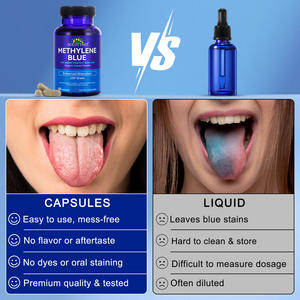 SOLOTREE suplemen makanan Vegan, meningkatkan penyerapan kapsul biru saya <span class=keywords><strong>Label</strong></span> pribadi kapsul biru metilen untuk dukungan energi - Product Image 6