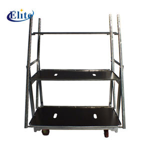 Chariots de jardinage en acier pour plantes et fleurs à quatre roues - Product Image 2