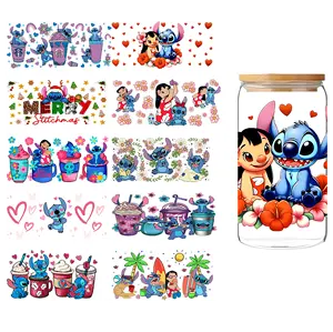 Factory Price Manufacturer Supplier Wrap Transfers For Glass 16Oz Uvdtf Cup Wraps Ready To Ship Uv Dtf Printer Stickers