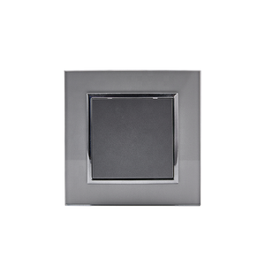 Interrupteur et prise universelle tactile 1 Gang 1Way interrupteur <span class=keywords><strong>à</strong></span> <span class=keywords><strong>clé</strong></span> mural en verre EU standard pc matériau 10A 250V 220V-250VEU interrupteur - Product Image 1