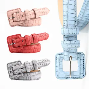 New Sweet Light Fashion Luxury Belt Woman Stone Pattern Custom Luxury Belt Decorated Jeans Dress Luxury Belt Woman