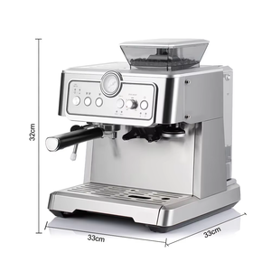 Machine à café <span class=keywords><strong>expresso</strong></span> et cappuccino programmable semi-automatique RAF, boîtier en acier inoxydable, pression de 15 bars, prise EU pour hôtels - Product Image 4